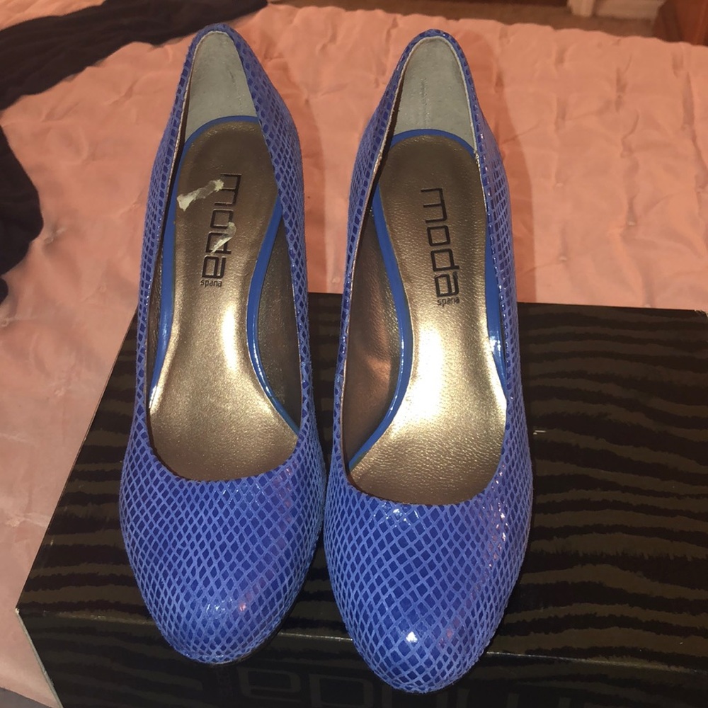 Moda Cobalt Blue Kimberly Heels